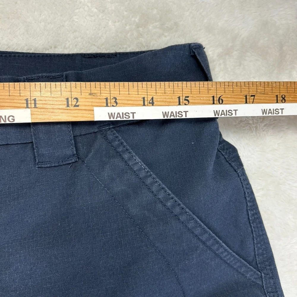 First Tactical Cargo Pants Mens 32x32 Navy Blue Logo Utility Pocket Comfort